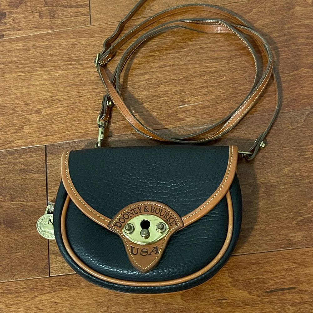 Vintage Dooney & Bourke Cavalry Trooper Mini Bag Crossbody & Belt